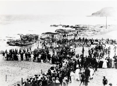 Surf carnival at an unknown beach