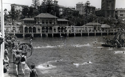 Manly harbour pool and the dressing pavilion