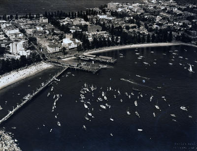 Aerial view over Manly