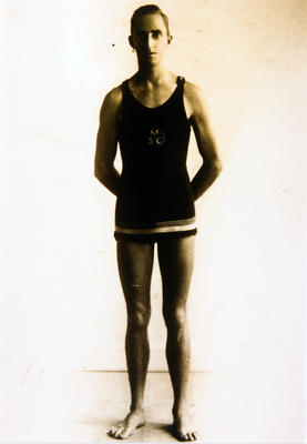 full length in swimming costume - 1924 Olympic team