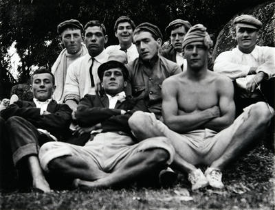 Group portrait of campers at Freshwater Beach