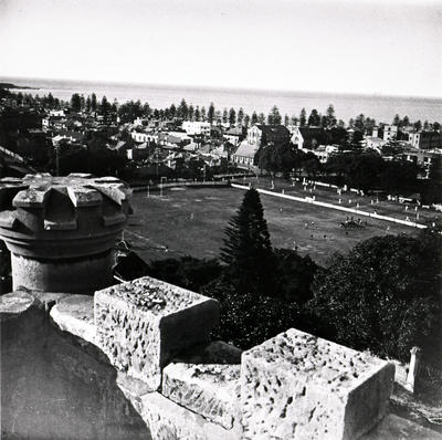 North-east over Manly from Dalley's Castle