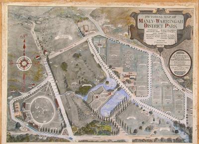 Pictorial map of Manly & Warringah District Park