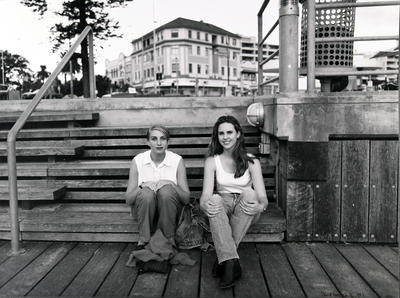 Young ladies at Manly Wharf