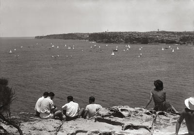 Yachts at entrance to Sydney Harbour