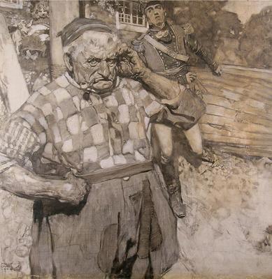 Untitled (old man and soldier)