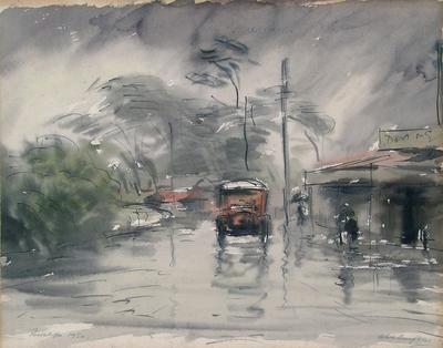 Wet day, Redcliffe