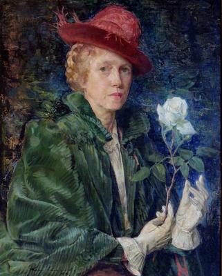 Self portrait with a rose