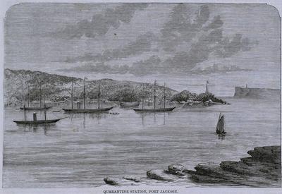 Quarantine Station, Port Jackson (from the Illustrated Sydney News, 2/8/1872)