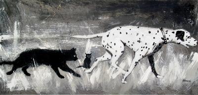 Dalmatian & Kitten (Diptych A & B - B)