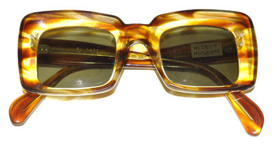 Sunglasses tortoiseshell thick square frames dark lenses handmade