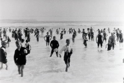 People in the surf at Manly Beach