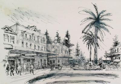 sketch -New Brighton Hotel, Manly Corso