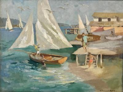 Sailboats at the Spit