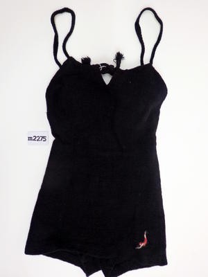 Jantzen black woollen one piece