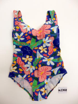 Cotton/lycra floral, lined with bra