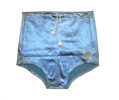 Drawstring pale blue, size 36, 'Casben' logo