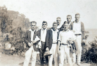 Members of Manly Surf Club holidaying at Cowan Creek