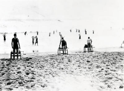 Belt races at a surf carnival at Newcastle