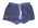 Navy blue cotton one piece Speedos with cord at waist & modesty skirt.