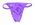 Woman's nylon/elastane purple G-string with printed Speedo logo and purple coloured lining.