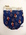 Canvas beach bag with blue, red, white sailboat motifs. Eyelets with white drawstring