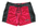 Black and red shorts with black lace up front, 'bodywaves' logo front LHS. 100% nylon