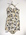 Coles one piece, white cotton with black figures and blue and yellow spots, shirred back