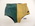 Rayon green one side of front gold other, black back stitching contrasting with fabric colour cord tie inside waist high cut leg