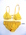 Cotton yellow/white polka dot white plastic ring joining two sides of top halter neck elastic straps with metal hook at back bikini size bottom with elastic waist and leg machine made