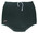 Black bri-nylon with front skirt. logo "Speedo" RHS, drawstring tie around middle, size 36