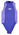 Two tone blue nylon one piece with high neck and zipper at back