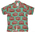 Green Mambo shirt in rayon with a red waratah pattern