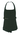 Black halter neck with front panel, plastic neck clip with elasticised buckled belt.