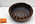 black platter with terracotta carved design