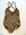 Fawn nylon one piece with beadwork around neckline