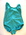 Turquoise nylon one piece , neck strap