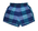 Trunks in blue cotton checks inner underpants drawstring waist S26