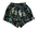 Cotton trunks black background white green yellow design elasticised drawstring waist underpants sewn in