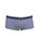 Nylon/polymid hipster trunks in blue and white vertical stripes gusset horizontal stripes nylon coin pocket RHS drawstring waist blue with white belt and gold square buckle fawn gusset front S16