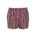 Cotton trunks pink grey white vertical stripe with black line design and green leaf pattern drawstring waist underwear attached buttoned coin pocket front RHS S30, Elastined waist.