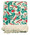 1940s beach towel Avis Higgs design (renowned New Zealand designer) white cotton terry towelling with printed surfing design of girl in red riding green waves. Fringed at the ends